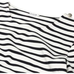 Prénatal zwangerschapsshirt lange mouwen strepen zwart