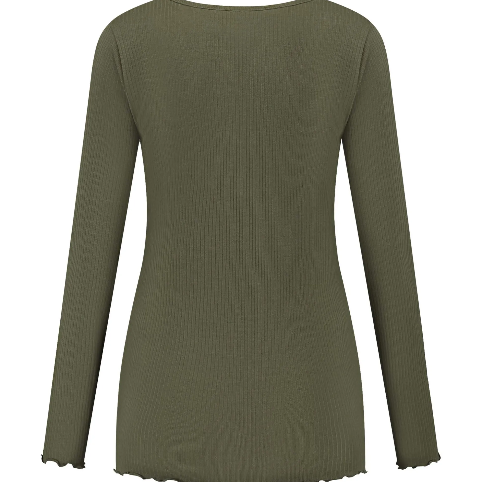 Prénatal zwangerschapsshirt lange mouwen effen groen