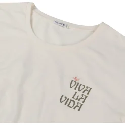 Prénatal zwangerschapsshirt driekwart mouwen bloemen wit