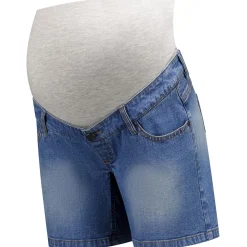 Prénatal zwangerschapsshort kort  blauw