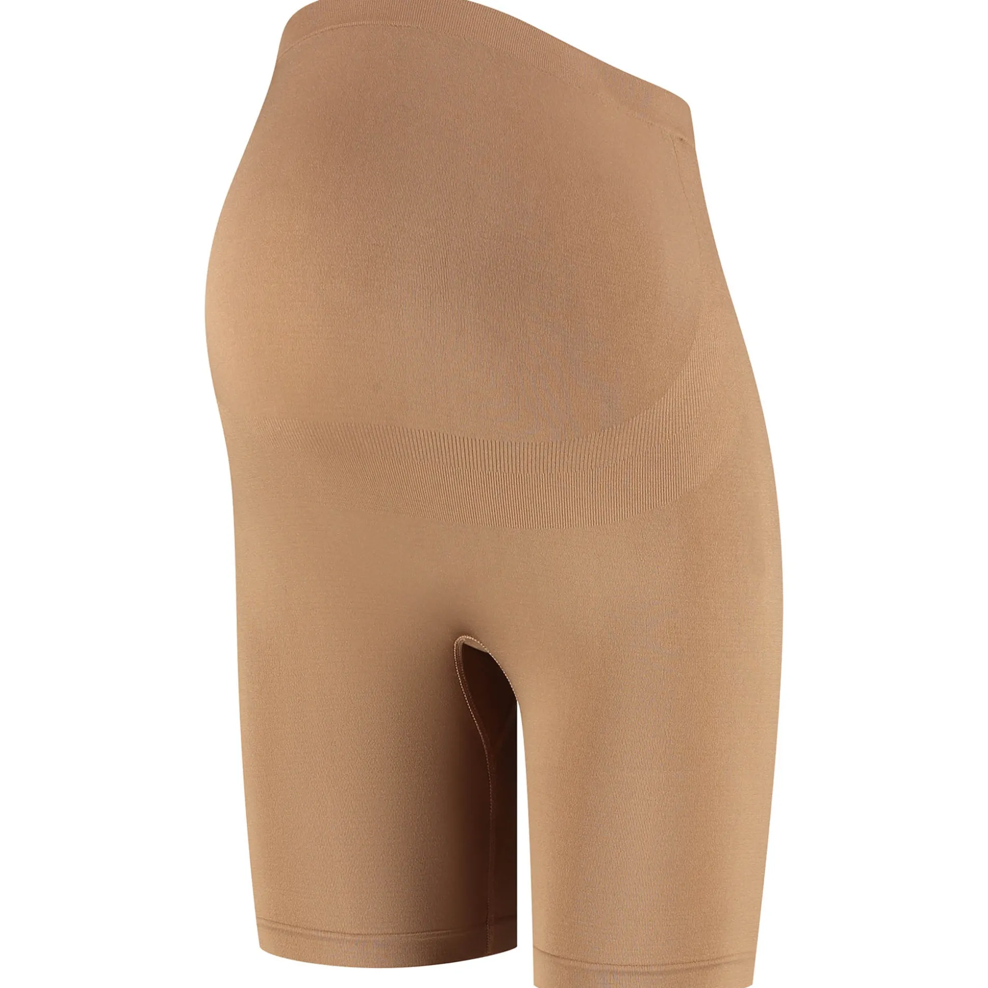 Prénatal zwangerschapsshort seamless lang effen bruin