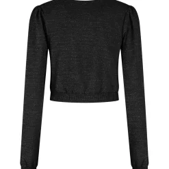 Prénatal zwangerschapstop lange mouwen effen zwart