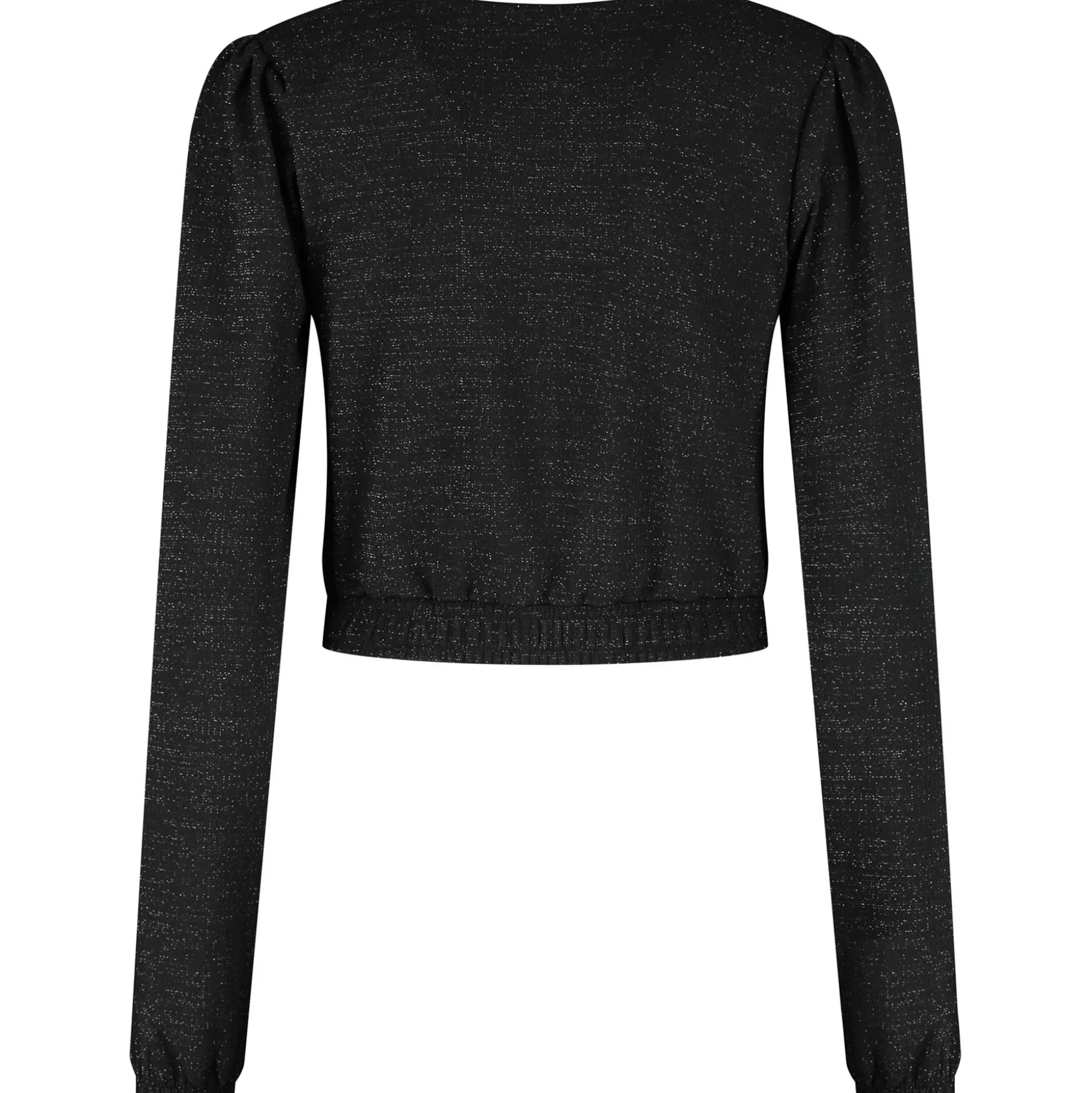 Prénatal zwangerschapstop lange mouwen effen zwart