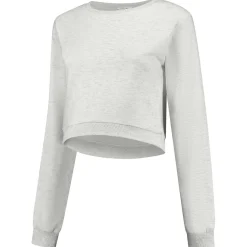 Prénatal zwangerschapstop lange mouwen effen grijs