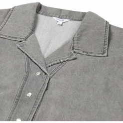 Prénatal zwangerschapstop driekwart mouwen effen grijs