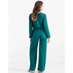 Prénatal zwangerschapstop & broek turquoise