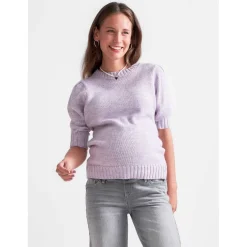 Prénatal zwangerschapstrui driekwart mouwen effen paars