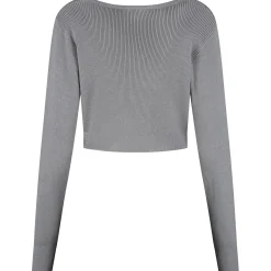 Prénatal zwangerschapstrui lange mouwen effen grijs