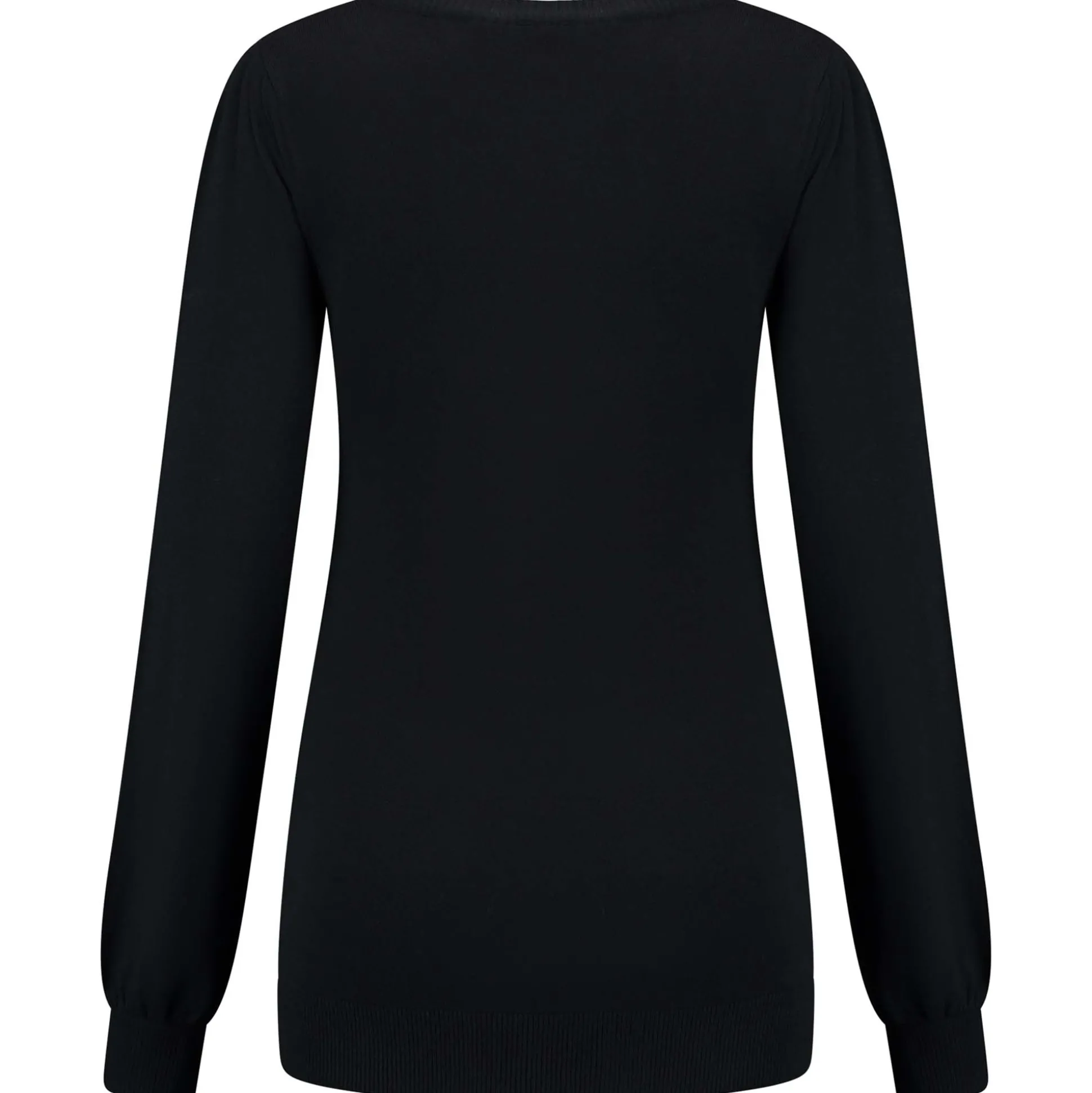 Prénatal zwangerschapstrui lange mouwen effen zwart