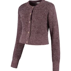 Prénatal zwangerschapsvest lange mouwen effen paars