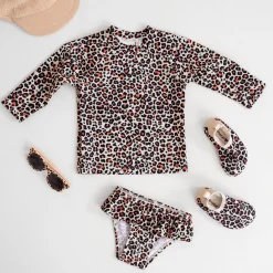 Prénatal zwembroek animal all over print beige