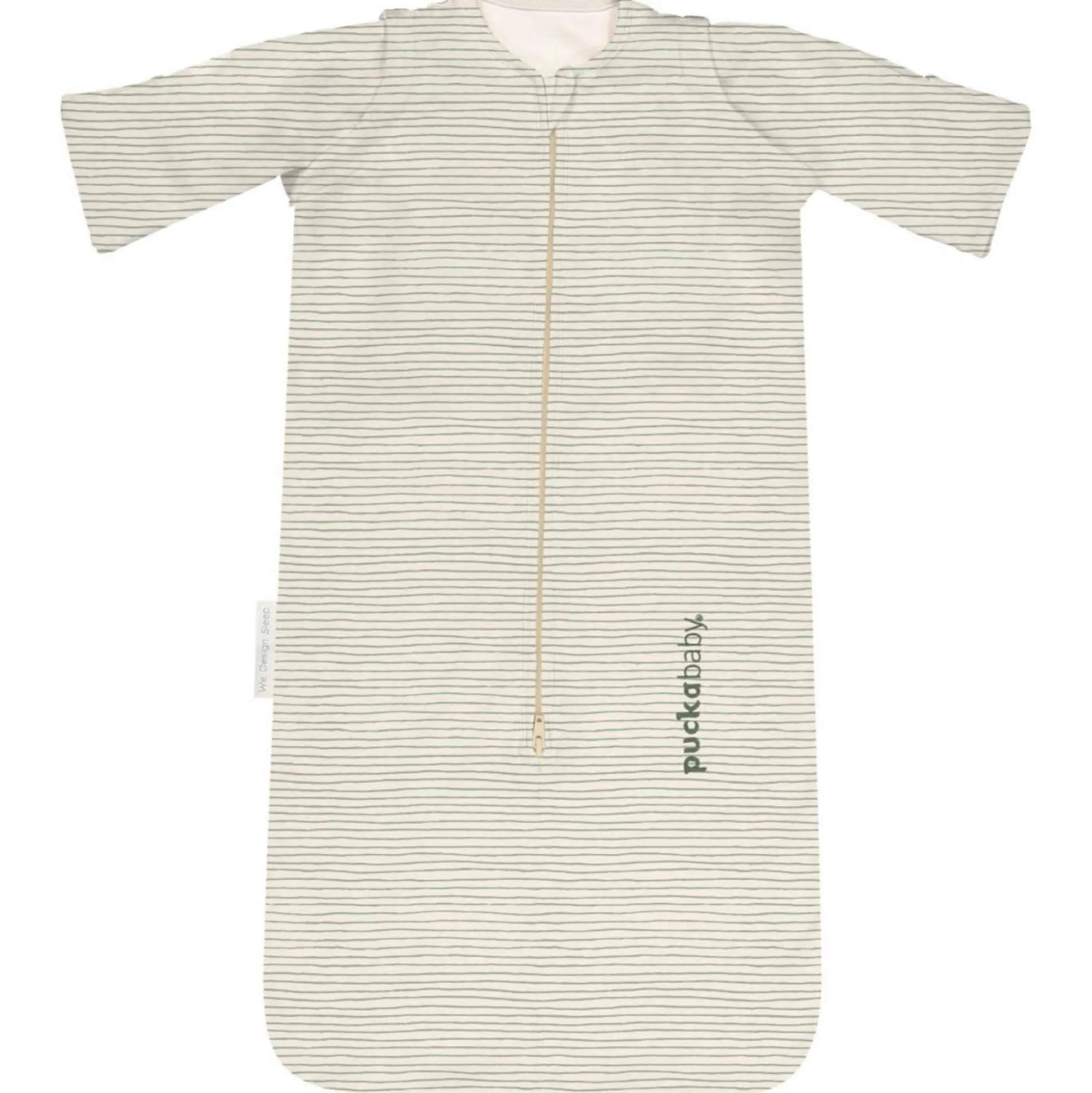 Puckababy newborn slaapzak Green Stripes