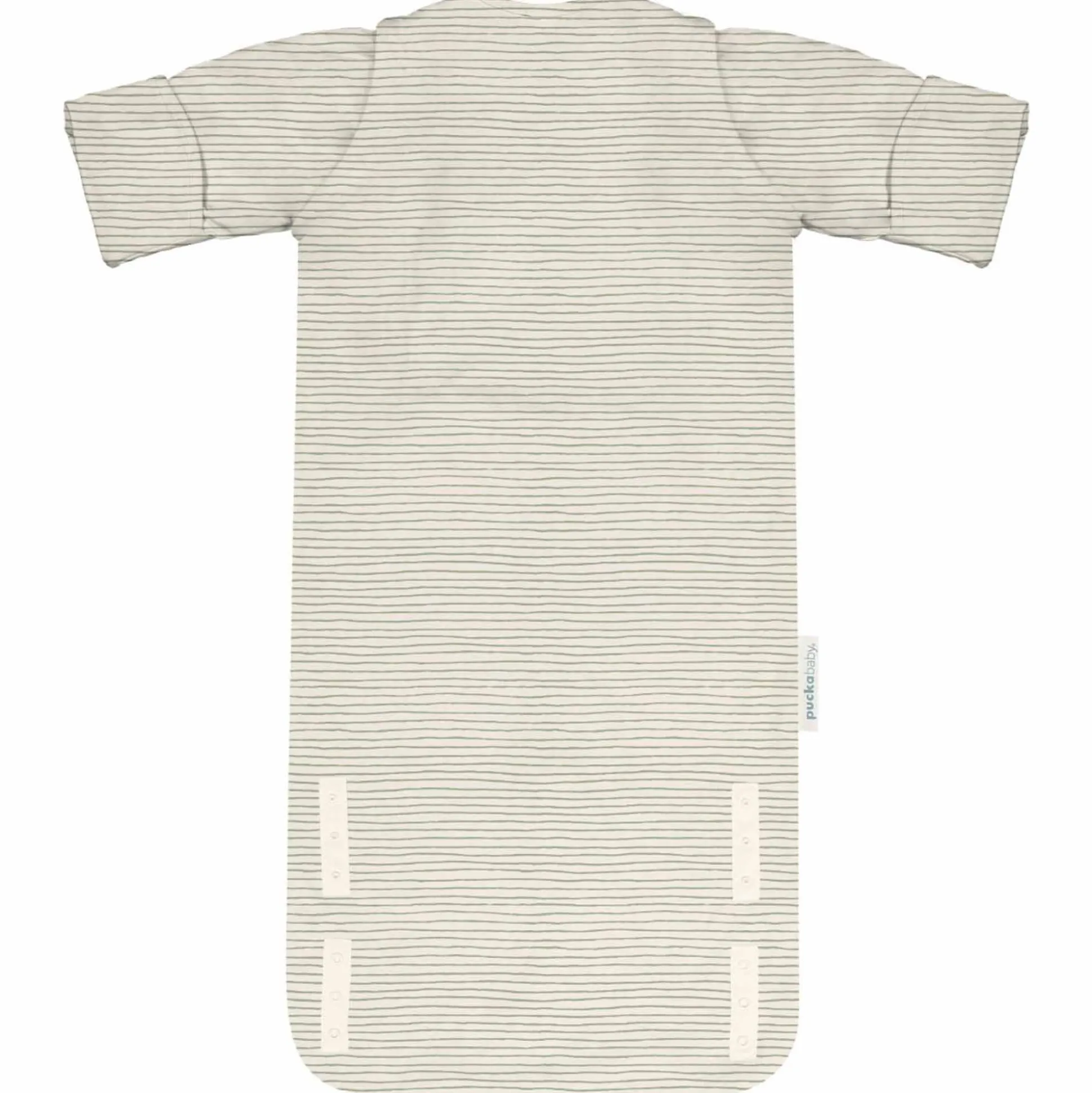 Puckababy newborn slaapzak Green Stripes