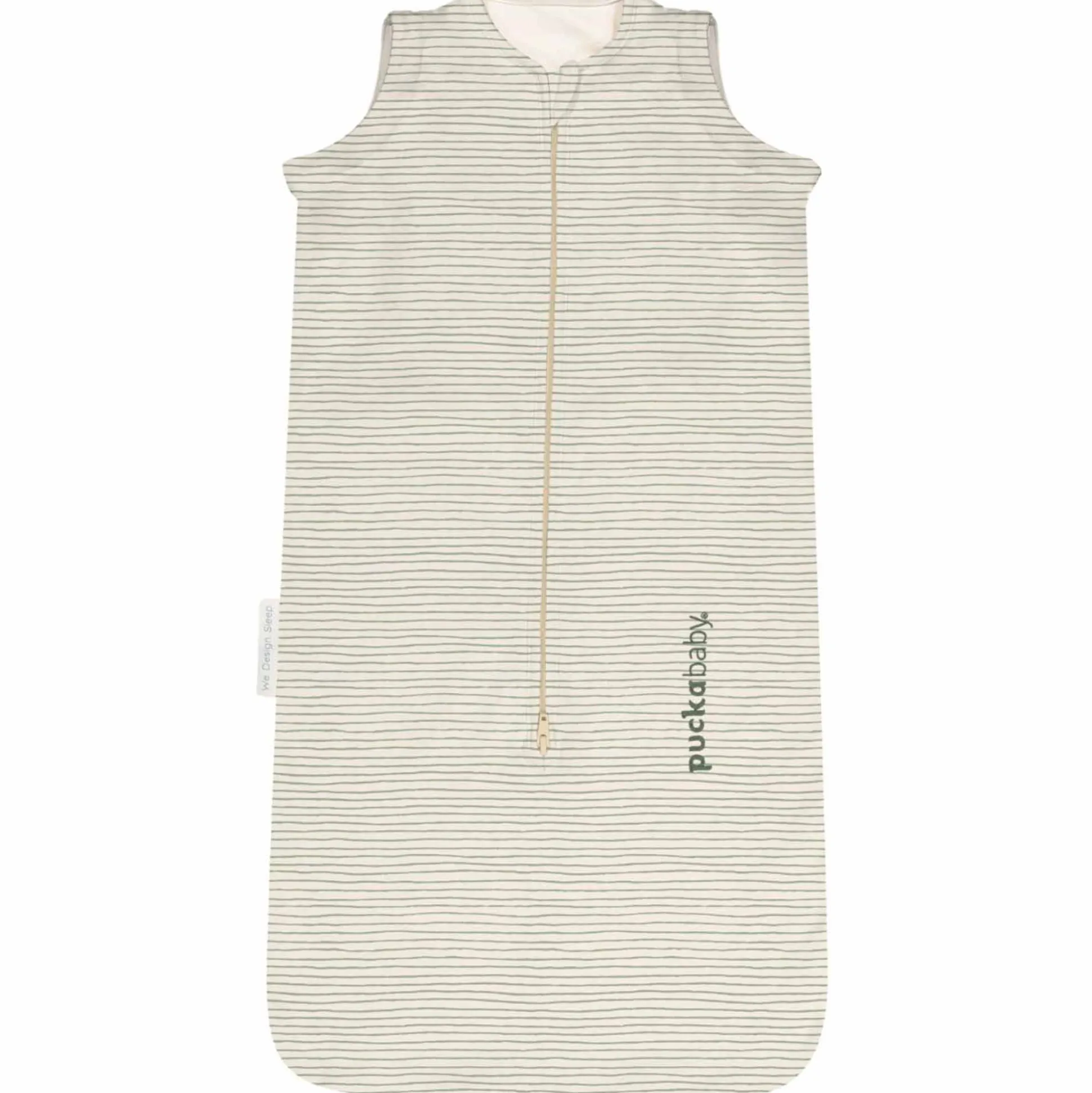 Puckababy newborn slaapzak Green Stripes