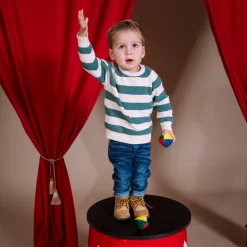 Quapi peuter trui lange mouwen strepen groen