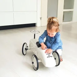 Retro roller loopauto Nijntje White