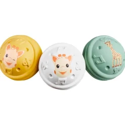 Sophie de giraf set van 3 muzikale speelballen Multi