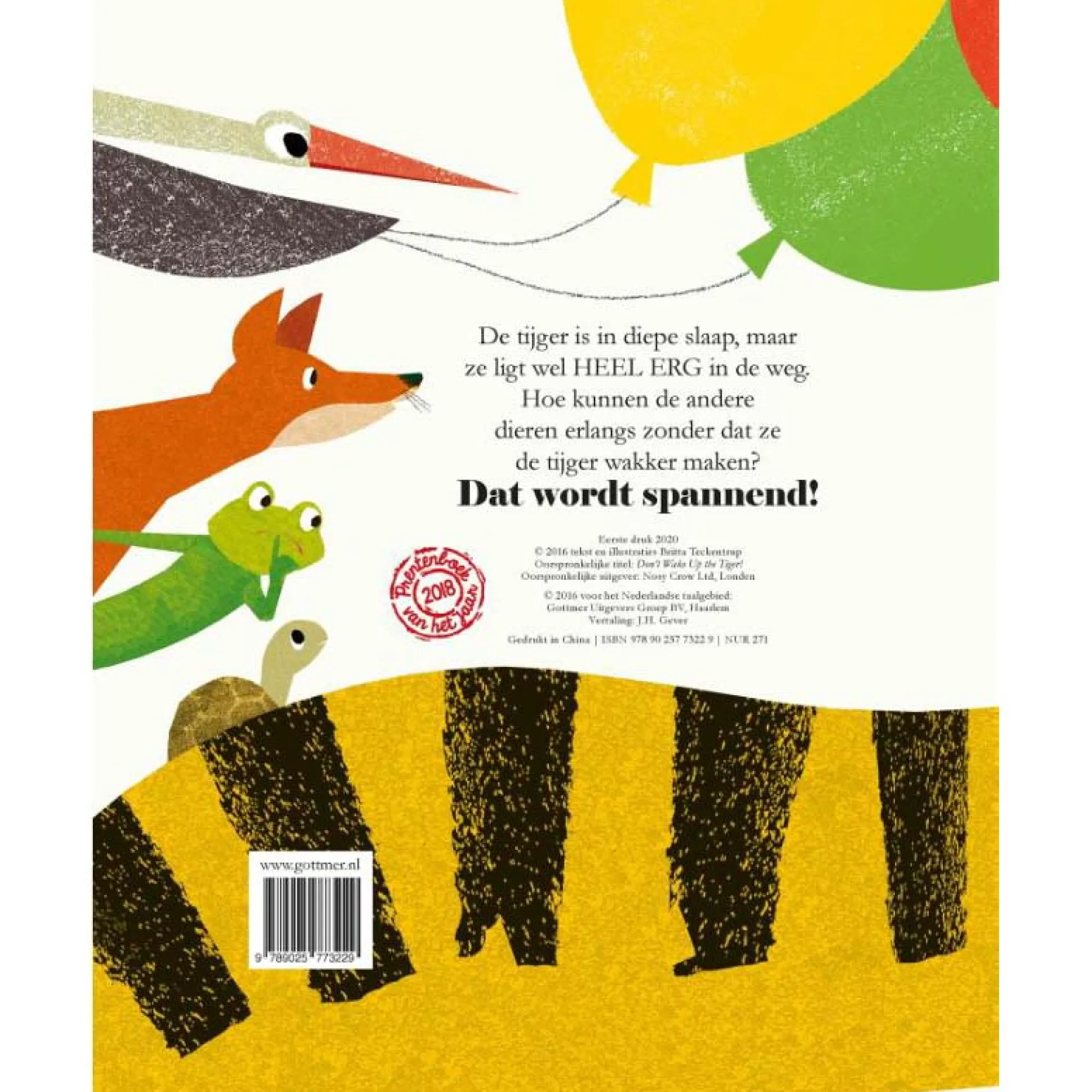 SSST de tijger slaapt kartonboek Multi