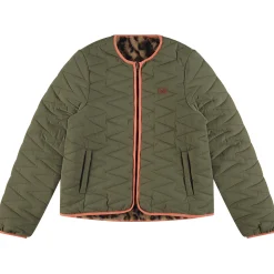 Stains & Stories jas lange mouwen panterprint bruin