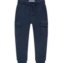 Stains & Stories peuter broek  effen blauw