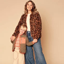 Stains & Stories peuter jas lange mouwen meerkleurig groen