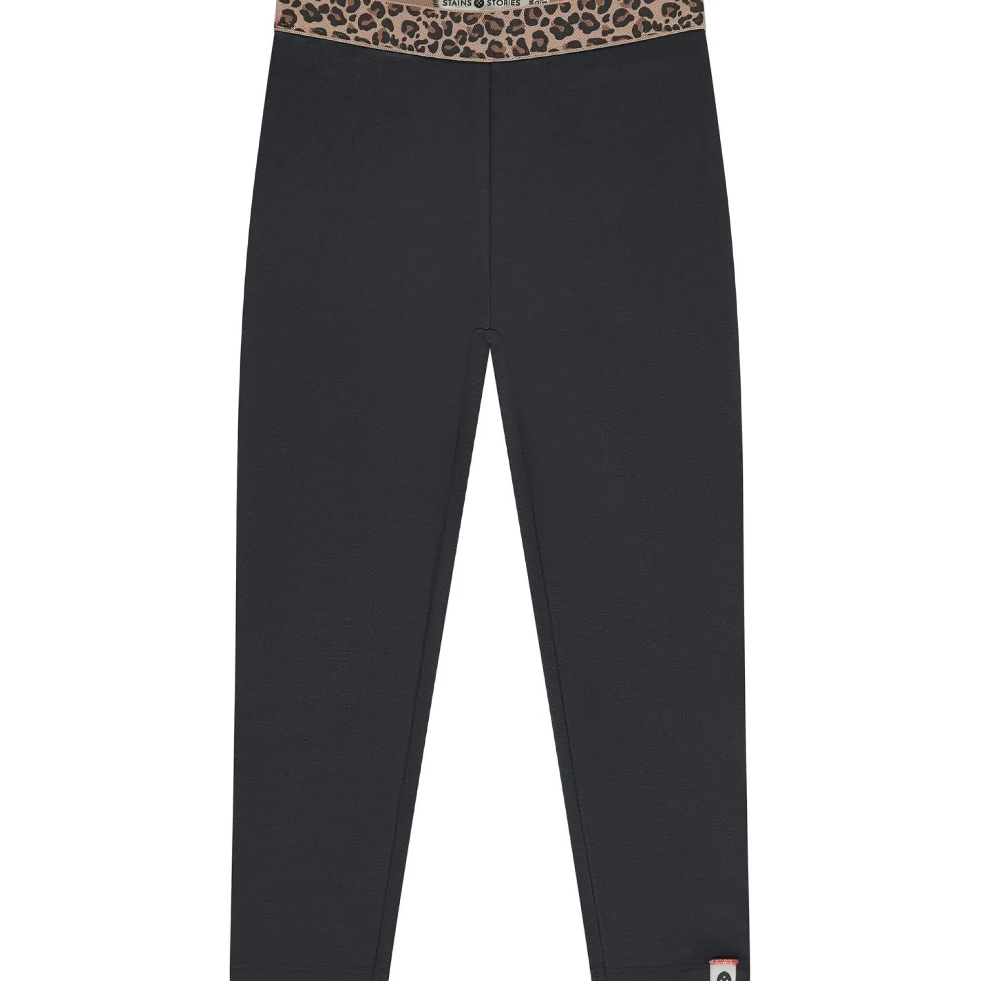 Stains & Stories peuter legging dierenprint zwart