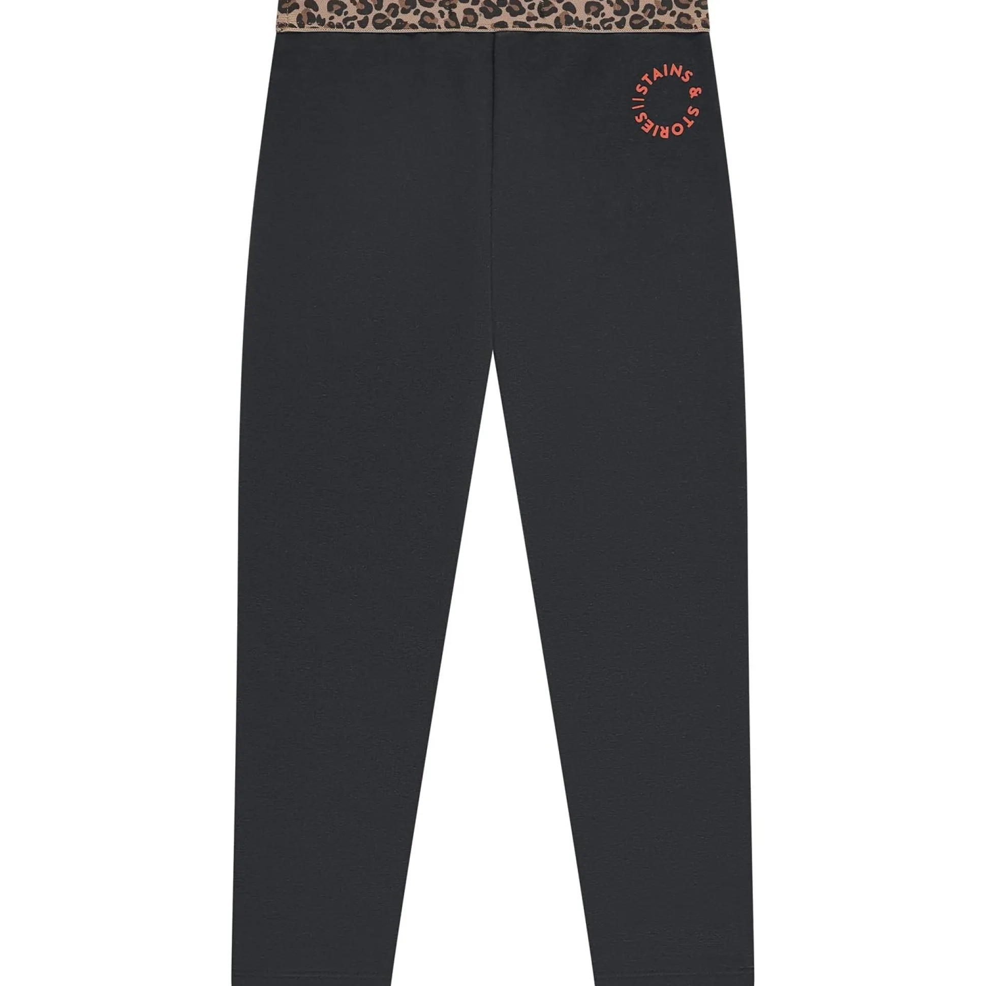 Stains & Stories peuter legging dierenprint zwart
