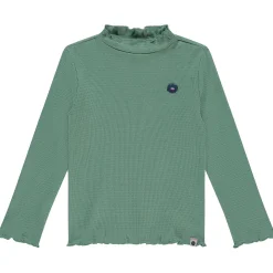 Stains & Stories peuter shirt lange mouwen effen groen