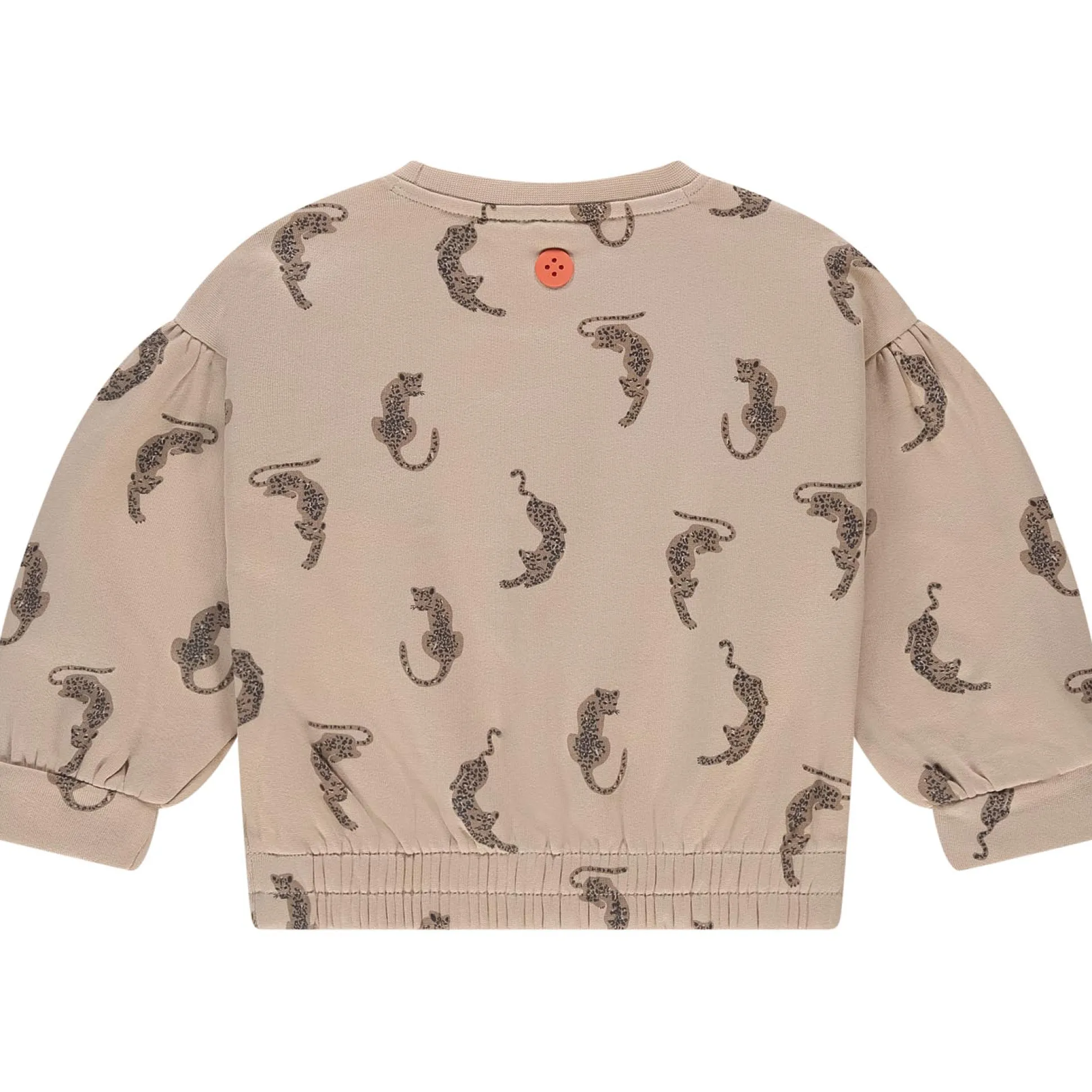 Stains & Stories peuter sweater lange mouwen all over print beige