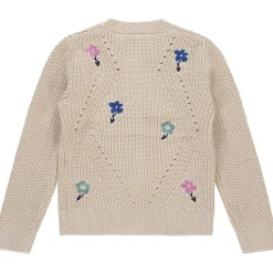 Stains & Stories peuter vest lange mouwen bloemen multi