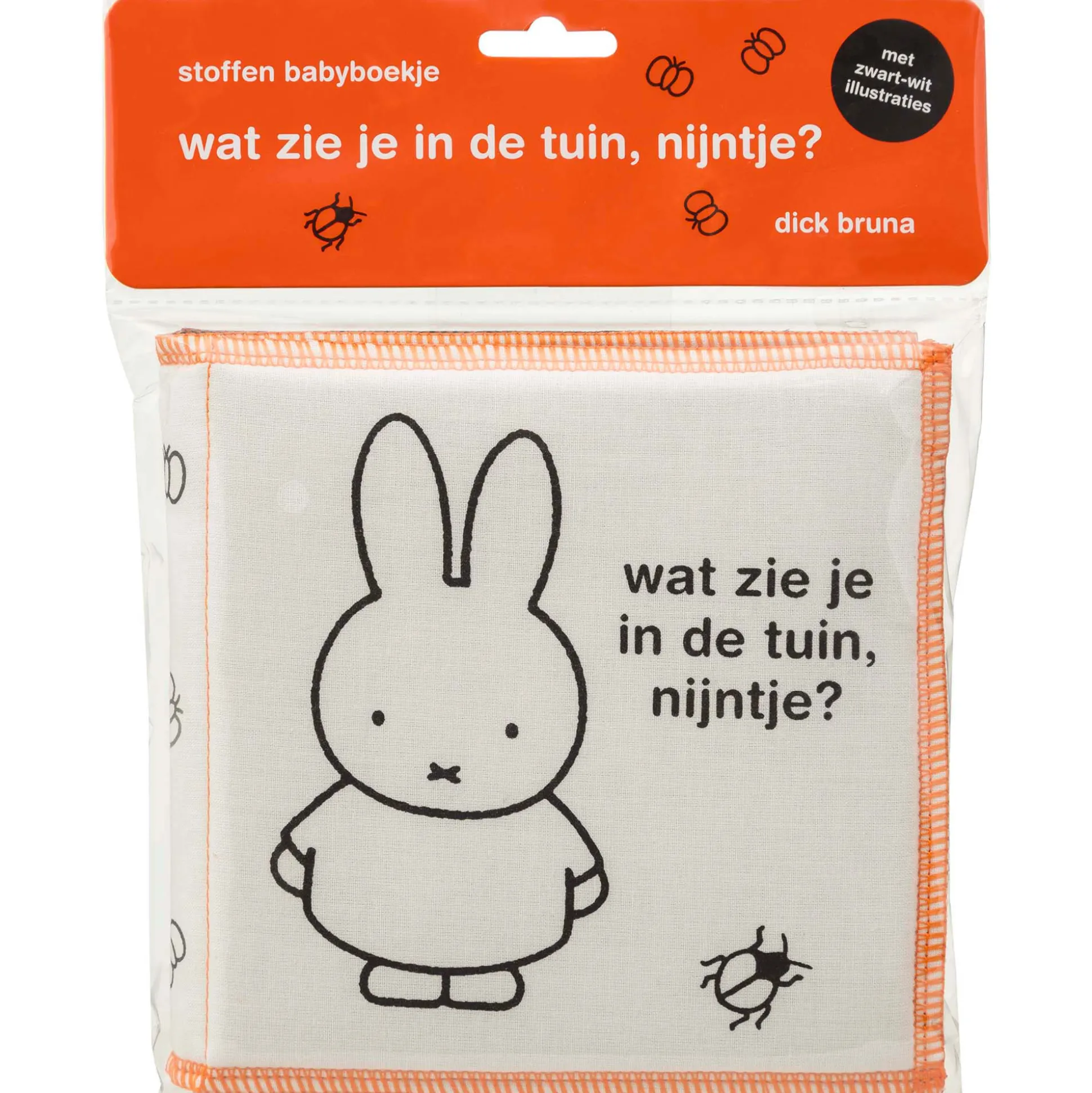 Stoffen babyboekje wat zie je in de tuin, Nijntje? Multi