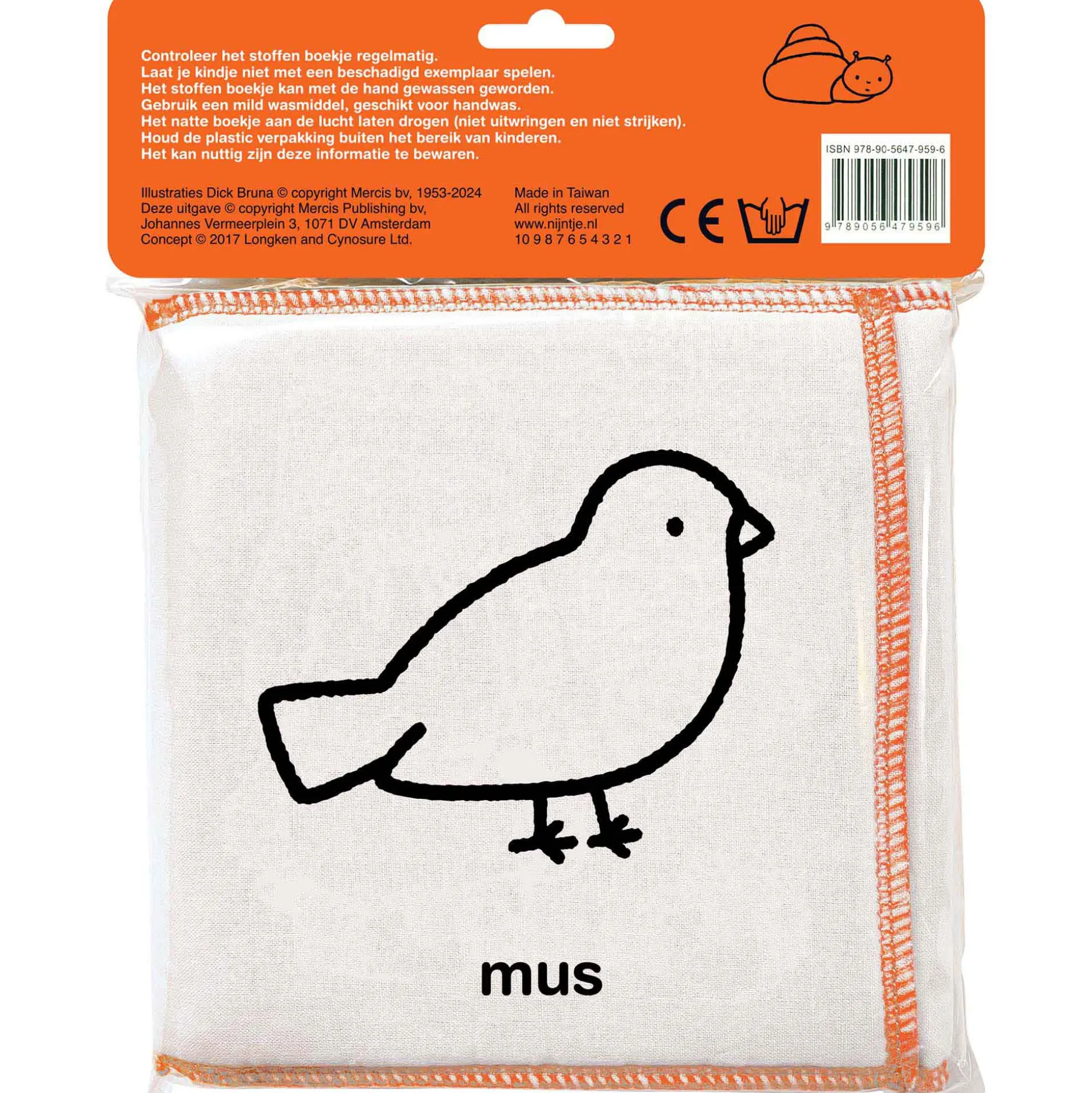 Stoffen babyboekje wat zie je in de tuin, Nijntje? Multi