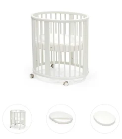 Stokke Sleepi Mini bundel wit met matras & hoeslaken