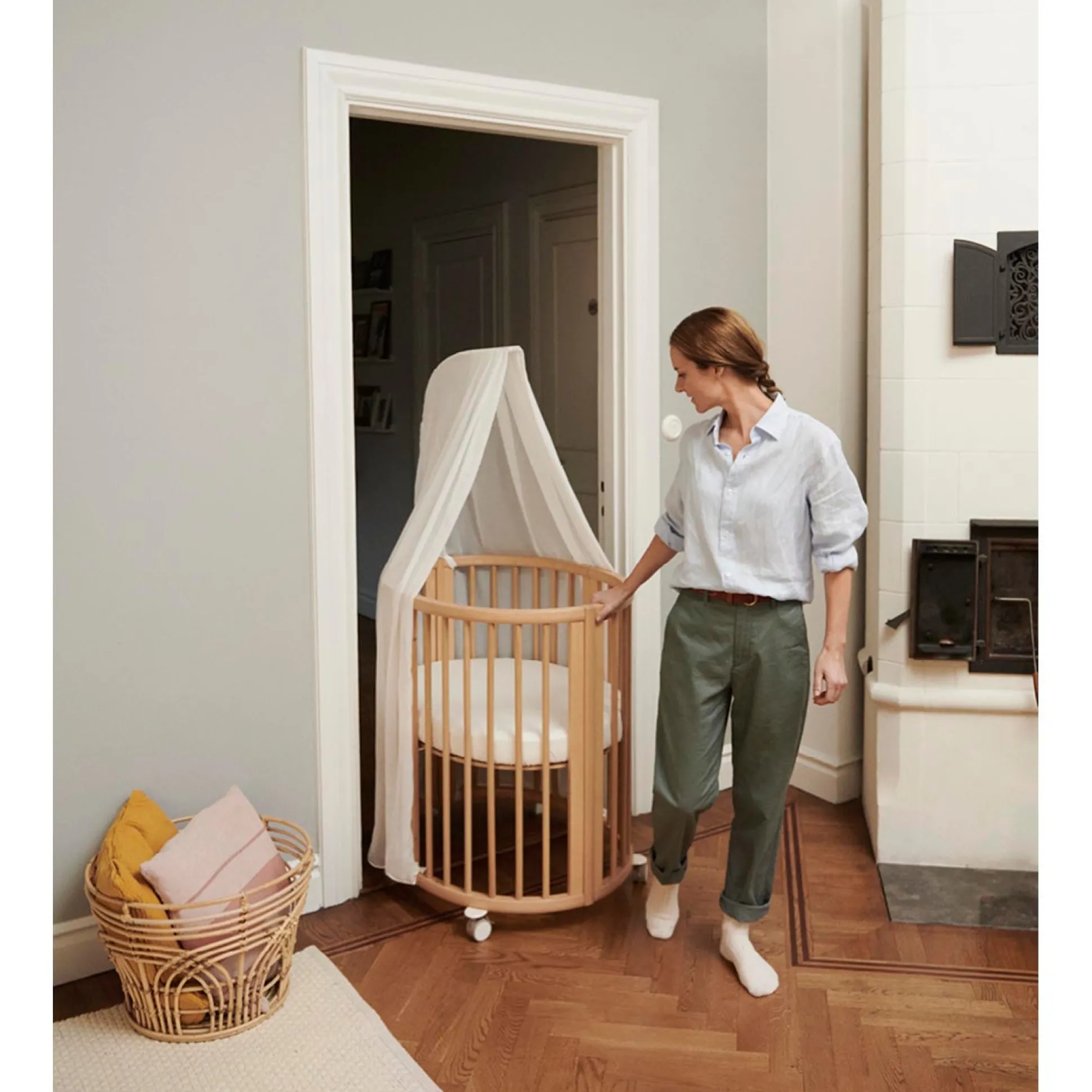 Stokke Sleepi Mini bundel naturel met matras & hoeslaken