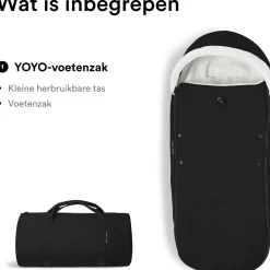 Stokke Yoyo voetenzak Black