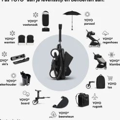 Stokke Yoyo voetenzak Black