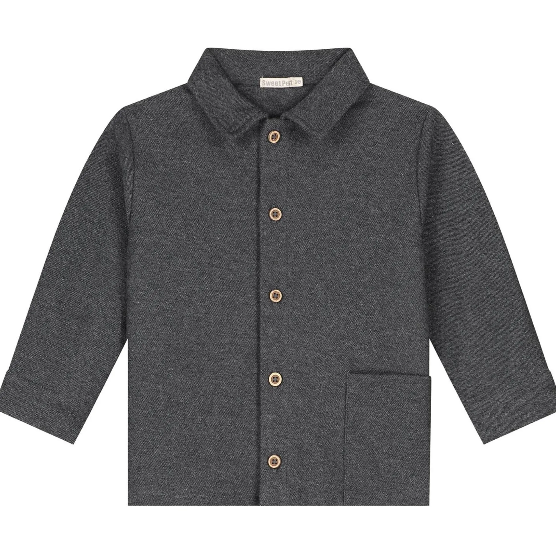 Sweet Petit baby blouse Jack lange mouwen effen grijs