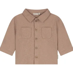 Sweet Petit baby blouse lange mouwen effen bruin
