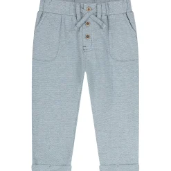Sweet petit baby broek Benja  effen blauw