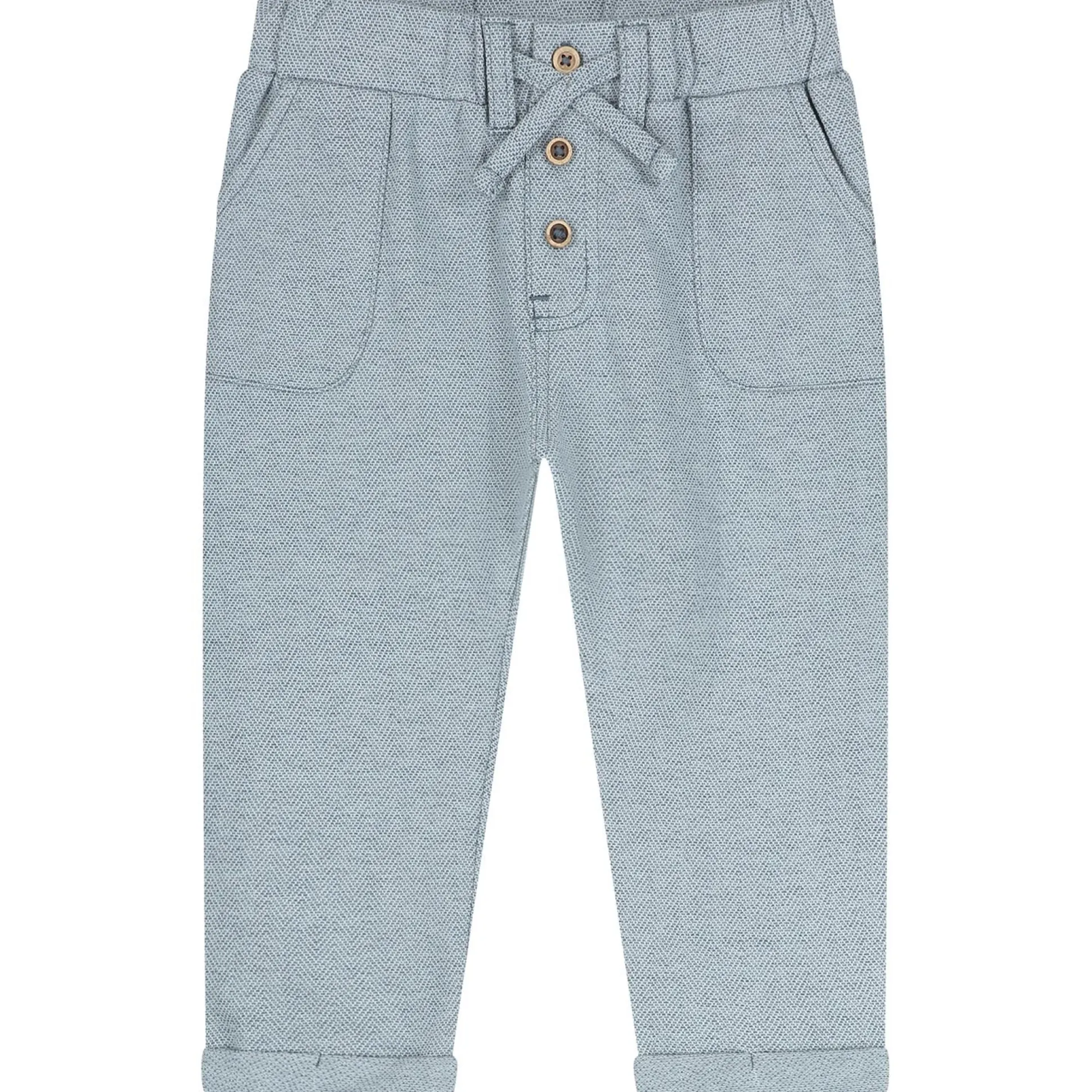 Sweet petit baby broek Benja effen blauw