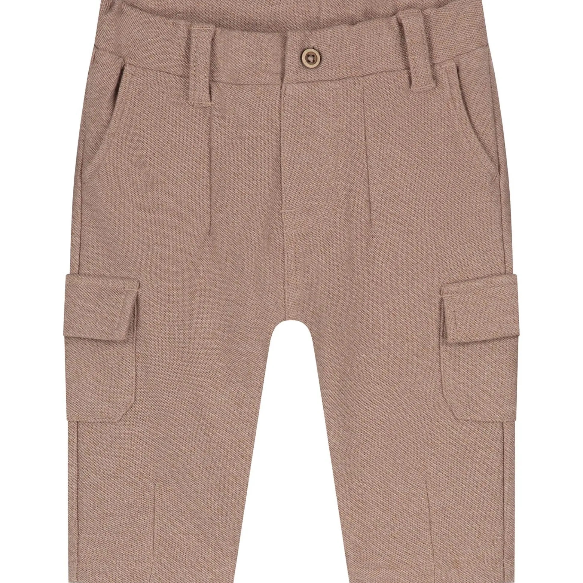 Sweet Petit baby broek lange mouwen effen bruin