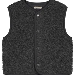 Sweet Petit baby gilet Bart mouwloos effen grijs
