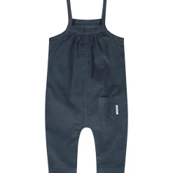 Sweet Petit Baby jumpsuit Lovi spaghettibandjes effen blauw