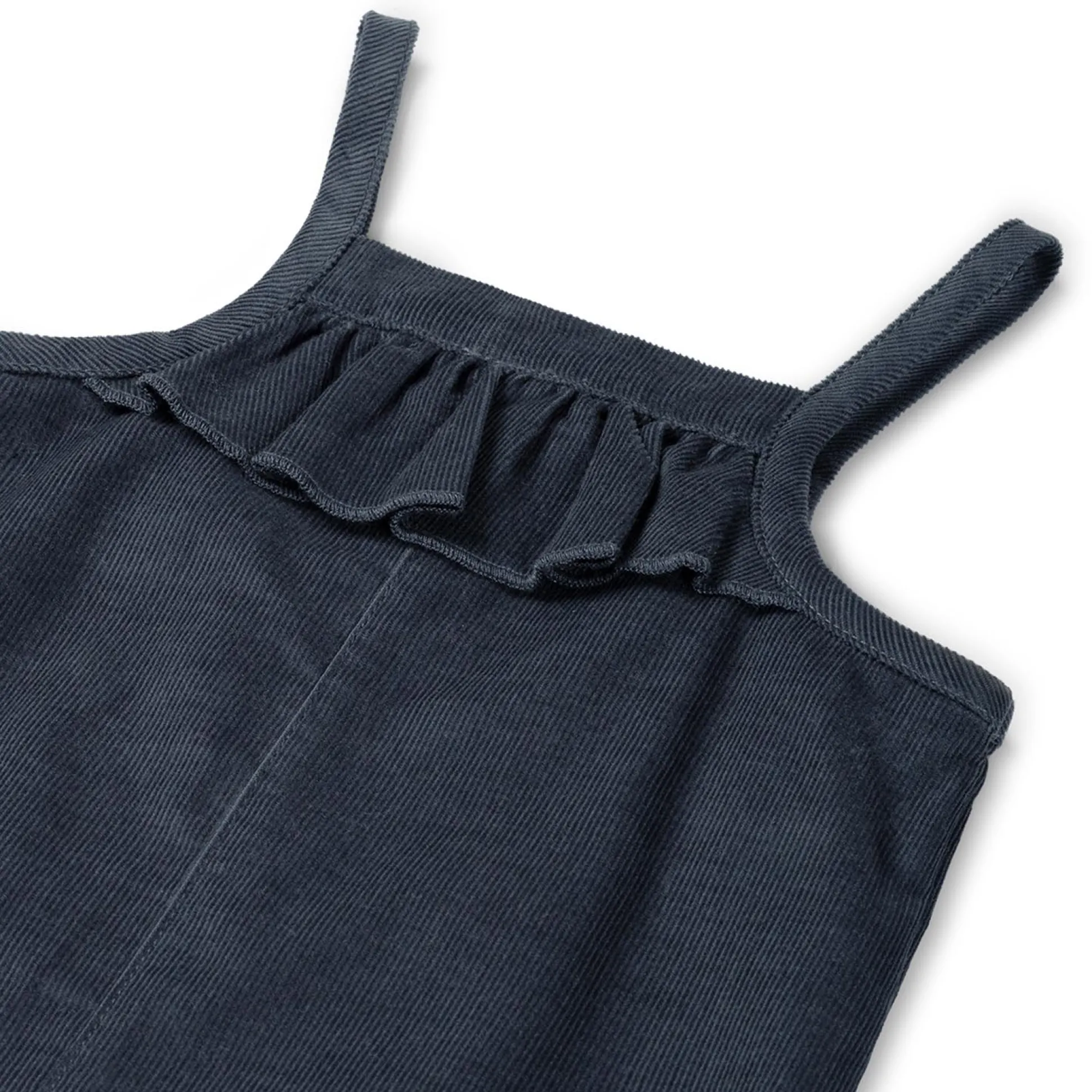 Sweet Petit Baby jumpsuit Lovi spaghettibandjes effen blauw