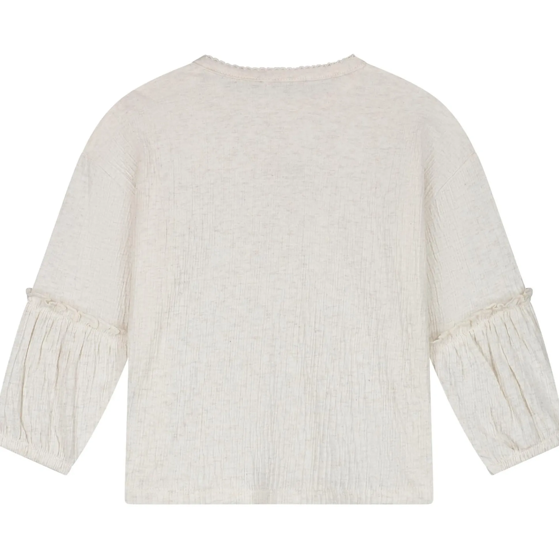 Sweet Petit baby shirt Else lange mouwen effen beige