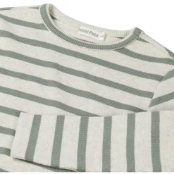 Sweet Petit baby shirt lange mouwen strepen groen