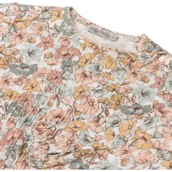 Sweet Petit baby shirt Lin lange mouwen bloemen beige