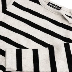 Sweet Petit baby shirt Sepp lange mouwen strepen beige