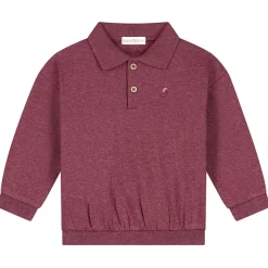Sweet Petit baby sweater Pim lange mouwen effen rood