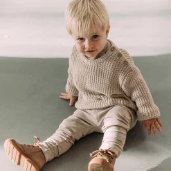 Sweet Petit baby trui Charlie lange mouwen melee beige